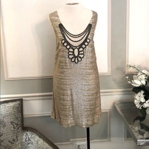 NWT - Luxury French Designer Trelise Cooper Embellished Sleeveless Dress Size 8